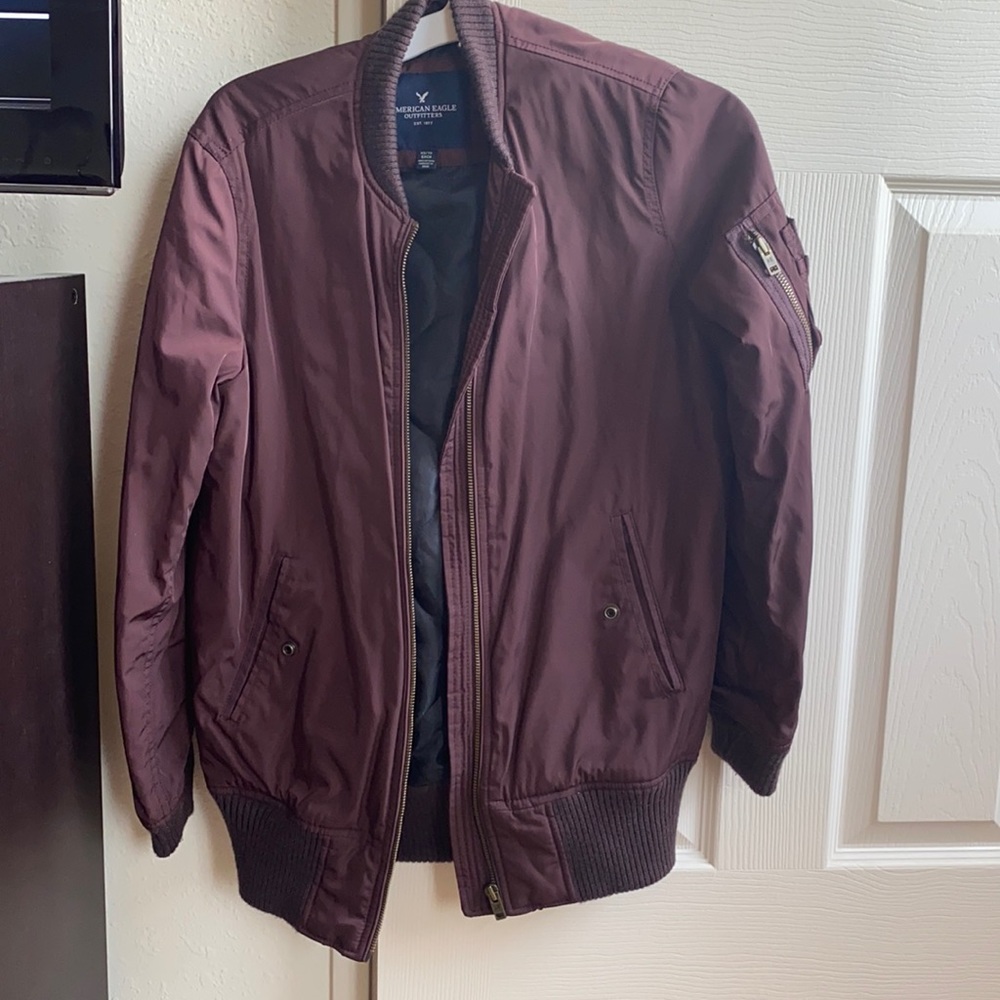American Eagle Outfitters maroon jacket, size XS